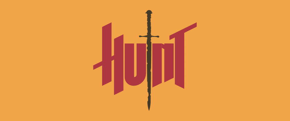 Le logo de Hunt, à l'effigie du jeu, simple, mais efficace