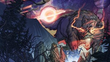 Fenrir sur la couverture de When the Wolf Comes