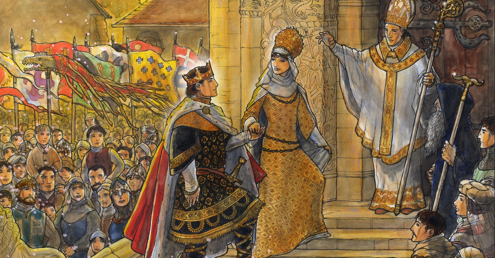 Chaosium ramène la gamme Pendragon, aventure à Caamelot