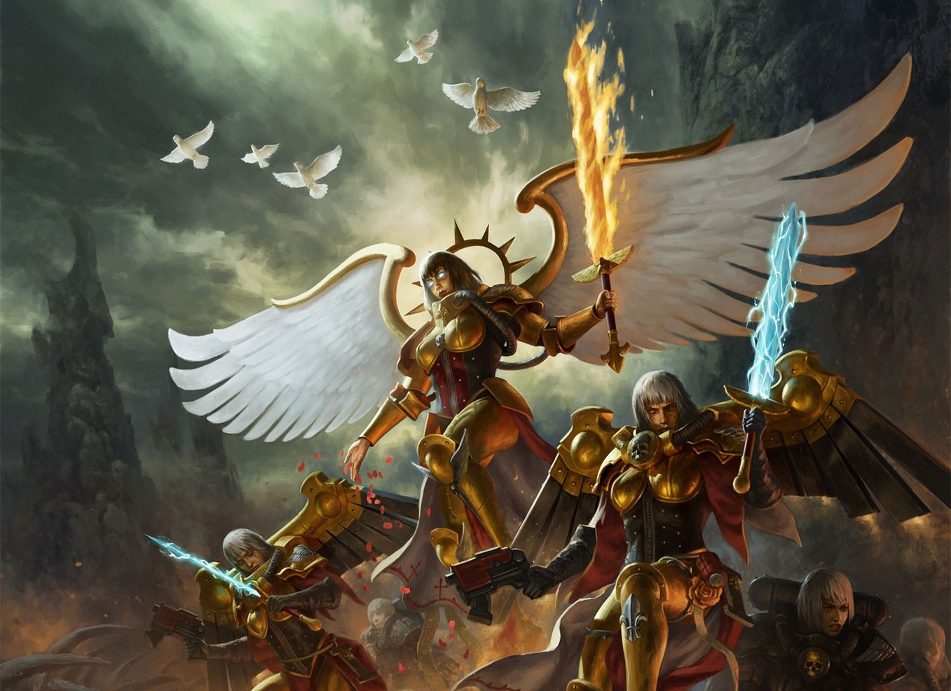 Sainte Célestine est une figure importante du lore de Warhammer 40k, une Sainte vivante