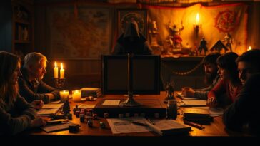 L’écran de jeu fait partie des accessoires les plus associés à l’imaginaire des JDR, aux côtés des D20 et des fiches de personnages.