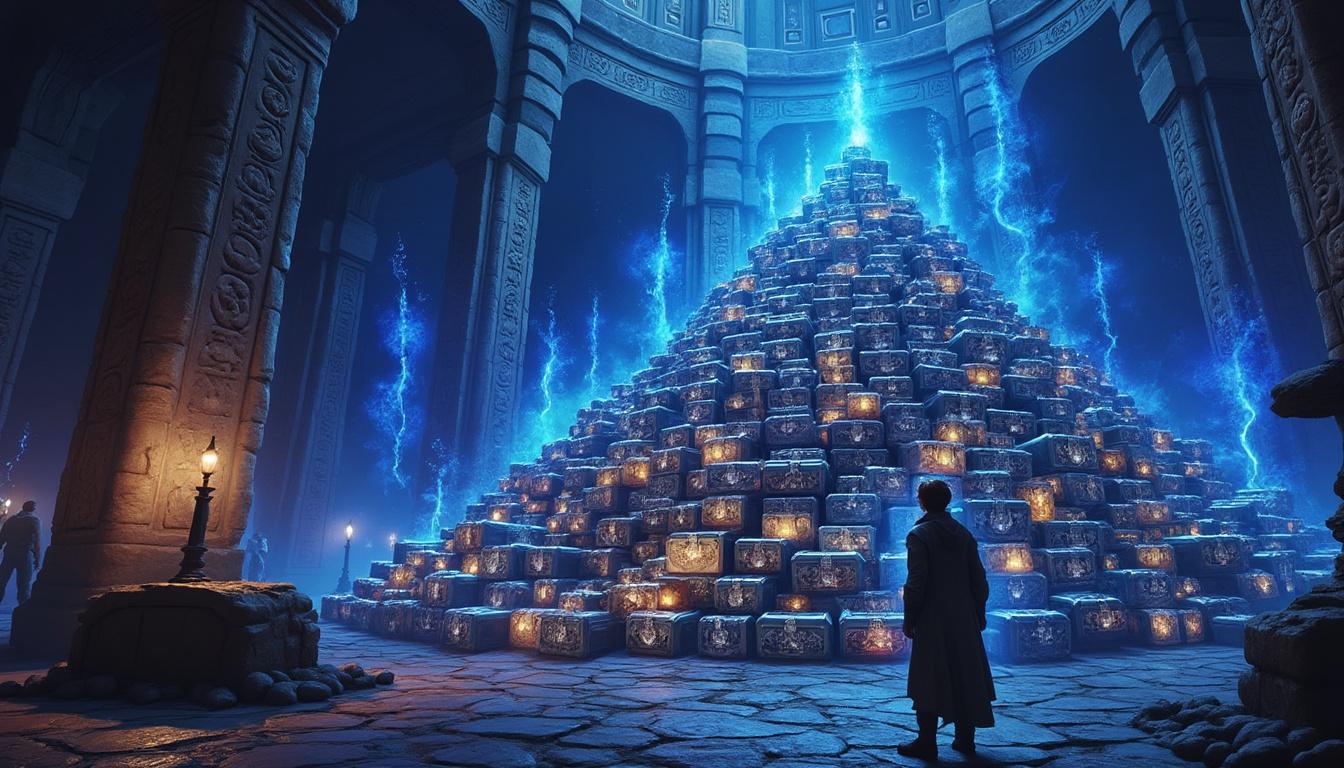 un joueur d'old school runescape découvre et déverrouille enfin un trésor rare et précieux qu'il a accumulé patiemment pendant des années, révélant une aventure épique et pleine de surprises.