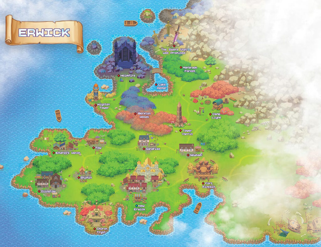la carte d'Erwick